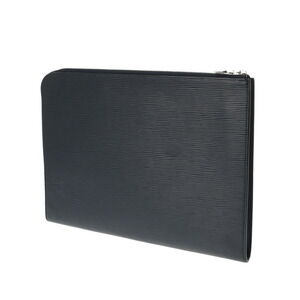 Louis Vuitton Clutch Leather Pochette Blue Marine Epi Bag Jour